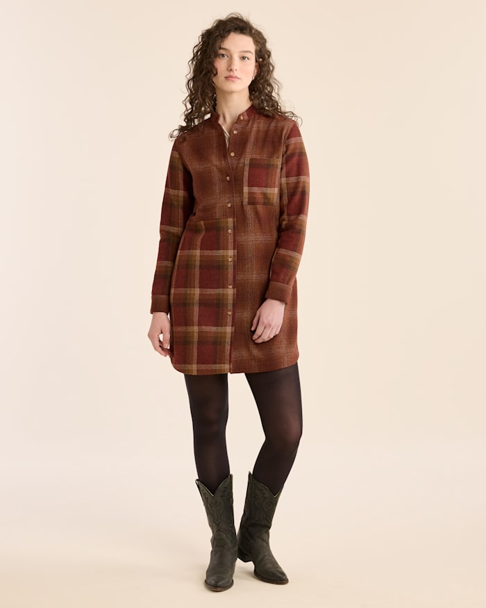 WOMEN'S CENTENNIAL PLAID SHIRT DRESS